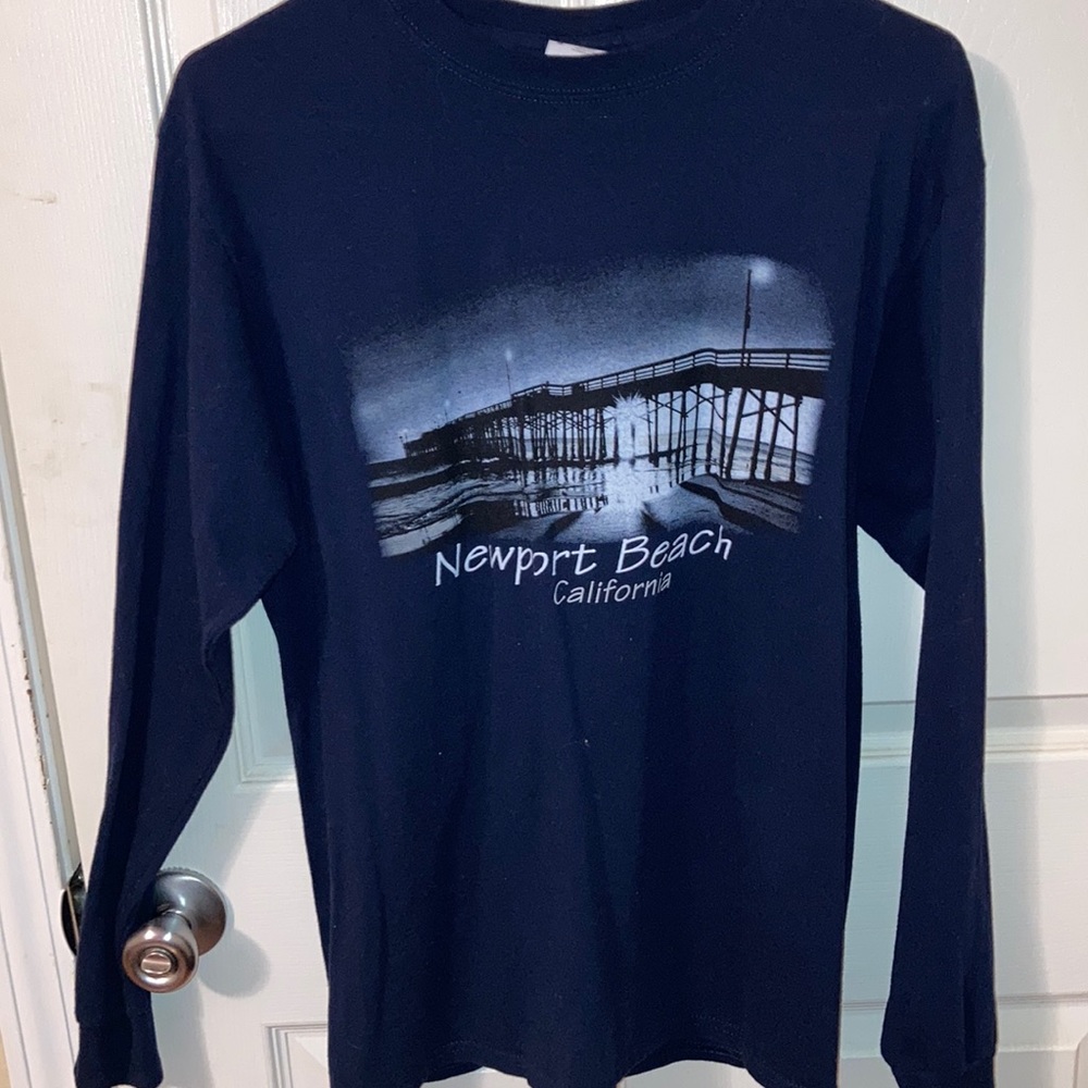 Navy blue long sleeve tee